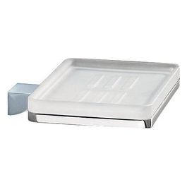Porta Sapone Glamour Cromato Metallo 11,2x11,4x3,4 Cm