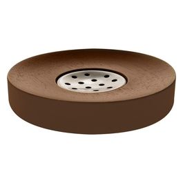 Porta Sapone Erica Frassino Tinto Noce Legno 1,9x11,5x11,5 Cm