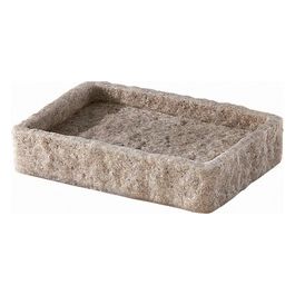 Porta Sapone Aries Champagne/Panna Resina 2,4x12,2x8,6 Cm