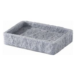 Porta Sapone Aries Grigio Resina 2,4x12,2x8,6 Cm