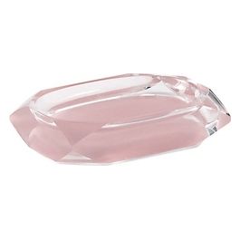 Porta Sapone Chanelle Rosa Resina 2,8x12x7,8 Cm