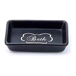 Porta Sapone Chantal Nero Ceramica 2,5x12,8x8,3 Cm