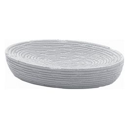 Porta Sapone Gemini Bianco Resina 2,8x14x9,6 Cm