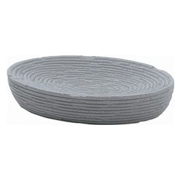 Porta Sapone Gemini Grigio Resina 2,8x14x9,6 Cm