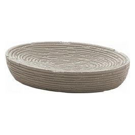 Porta Sapone Gemini Tortora Resina 2,8x14x9,6 Cm