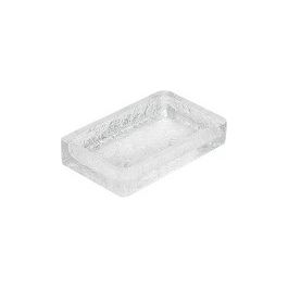 Porta Sapone Giulia Trasp/Bianco Resina 2x10,6x6,8 Cm