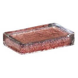 Porta Sapone Giulia Trasp/Marrone Resina 2x10,6x6,8 Cm
