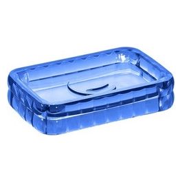 Porta Sapone Glady Blu Resina 2,5x12,3x8 Cm