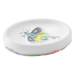 Porta Sapone Grazia Bianco Resina 2,8x13,8x9,5 Cm