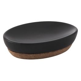 Porta Sapone Ilary Nero Ceramica 3x13x9,5 Cm