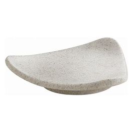Porta Sapone Libra Champagne/Panna Resina 3,2x14,7x14 Cm