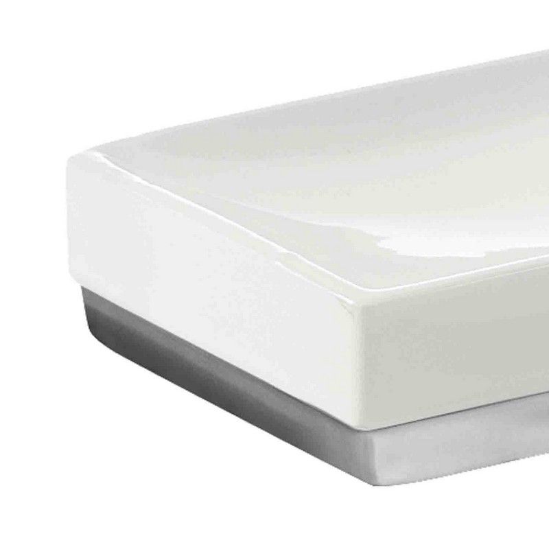 Gedy Porta Sapone Lucy Bianco Ceramica 3x12x8,2 Cm