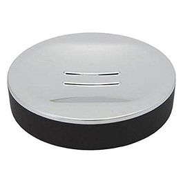 Porta Sapone Luna Nero Resina 2,4x11,5x11,5 Cm