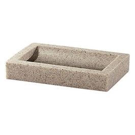 Porta Sapone Minerva Champagne/Panna Resina 2x12,6x8,5 Cm