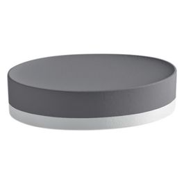 Porta Sapone New Mizar Grigio Ceramica 3x12,3x9 Cm
