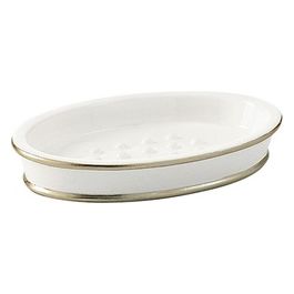 Porta Sapone Olimpia Oro Resina 2,2x13,8x9,5 Cm