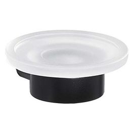 Porta Sapone Pirenei Nero Metallo 4x11x11,2 Cm