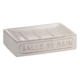 Porta Sapone Vivienne Bianco Ceramica 3,2x13x8,4 Cm