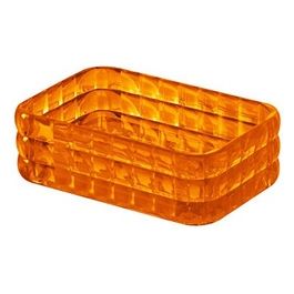 Porta Sapone Glady Arancio Resina 2,5x12,3x8 Cm