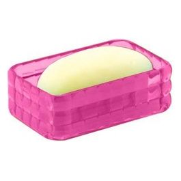 Porta Sapone Glady Fucsia Resina 2,5x12,3x8 Cm