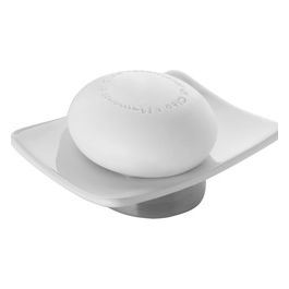 Porta Sapone Petunia Bianco Ceramica 3,5x12,5x8,5 Cm
