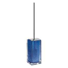 Scopino/Portascopino Antares Trasp/Blu Resina 47x8,7x8 Cm