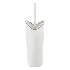 Scopino/Portascopino Moby Bianco/Tortora Chiaro Resina 37,8x11,1x10,9 Cm