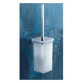 Scopino/Portascopino Glamour Bianco Metallo 39x10x10 Cm