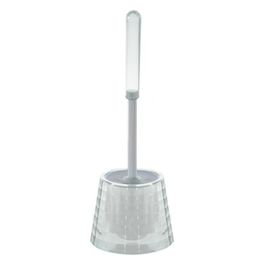 Scopino/Portascopino Glady Silver/Trasparente Resina 40,5x13,2x13,2 Cm