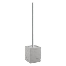 Scopino/Portascopino Quadrotto Grigio Resina 46x9,5x9,5 Cm