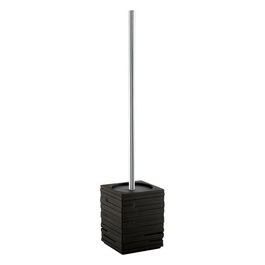 Scopino/Portascopino Quadrotto Nero Resina 38x9,5x9,5 Cm