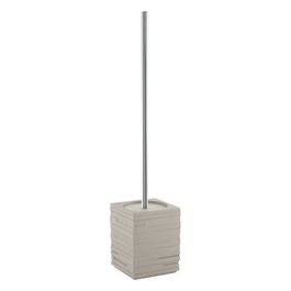 Scopino/Portascopino Quadrotto Tortora Chiaro/Corda Resina 46x9,5x9,5 Cm