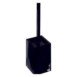 Scopino/Portascopino Rainbow Nero Resina 37,5x9,8x9,8 Cm