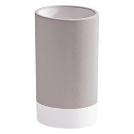 Porta Spazzolini New Mizar Tortora Chiaroiaro/Corda Ceramica 10,8x6,4x6,4 Cm