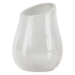 Porta Bicchiere Azalea Bianco Ceramica 13x9,8x9,8 Cm