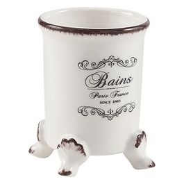 Bicchiere Amelie Bianco Ceramica 11,3x8x8 Cm