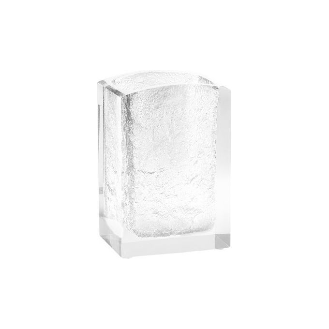 Gedy Bicchiere Antares Trasp/Bianco Resina 11,7x8x6,2 Cm