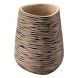 Porta Spazzolini Aquarius Champagne/Panna Resina 10,3x8,5x8,5 Cm