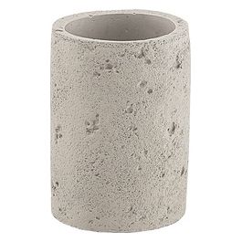 Porta Bicchiere Ginevra Grigio Cemento 10x7x7 Cm