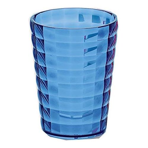 Gedy Bicchiere Glady Blu Resina 11x8,5x8,5 Cm