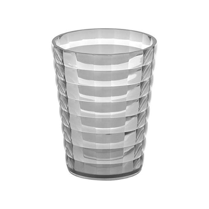 Gedy Bicchiere Glady Antracite Resina 11x8,5x8,5 Cm
