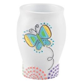 Bicchiere Grazia Bianco Resina 10,6x8x8 Cm