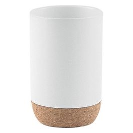 Bicchiere Ilary Bianco Ceramica 10,5x7x7 Cm