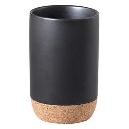 Bicchiere Ilary Nero Ceramica 10,5x7x7 Cm