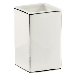 Bicchiere Lucrezia Bianco Ceramica 11x7x7 Cm