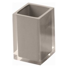 Bicchiere Rainbow Tortora Resina 11x7,2x7,2 Cm