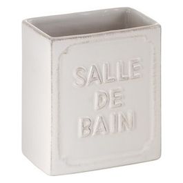 Bicchiere Vivienne Bianco Ceramica 10,6x9,5x6 Cm