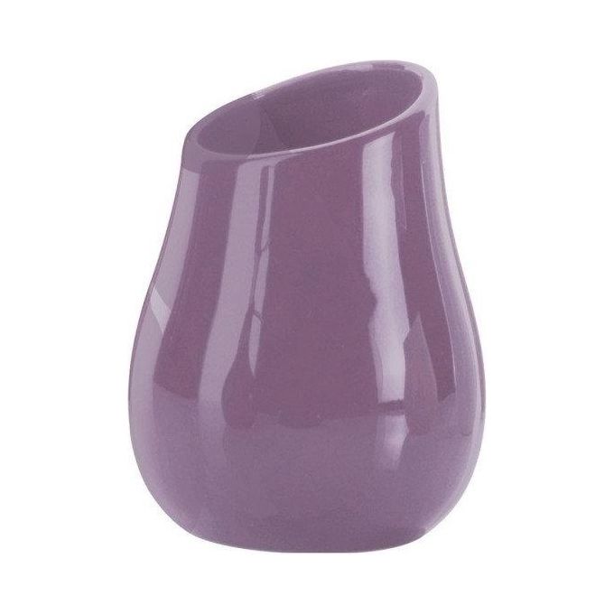 Gedy Porta Bicchiere Azalea Lilla Ceramica 13x9,8x9,8 Cm