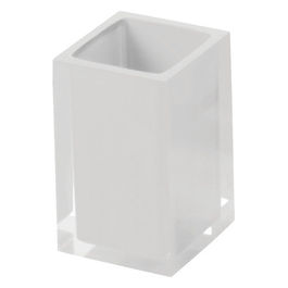 Bicchiere Rainbow Bianco Resina 11x7,2x7,2 Cm