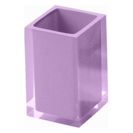 Bicchiere Rainbow Lilla Resina 11x7,2x7,2 Cm
